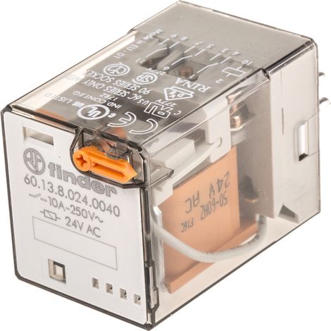 Finder 60 Series Relais de puissance 3 RT, bobine 24V c.a. Enfichable 1.3W ( Prix pour 1 )