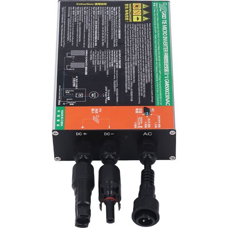 Onduleur solaire MPPT à onde sinusoïdale pure, raccordé au réseau, 230 V CA, 500 W (1/5)