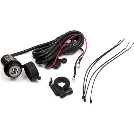 12V USB-Buchse Motorradladegerät Handy GPS Roller Quad ATV Buggy (1/5)