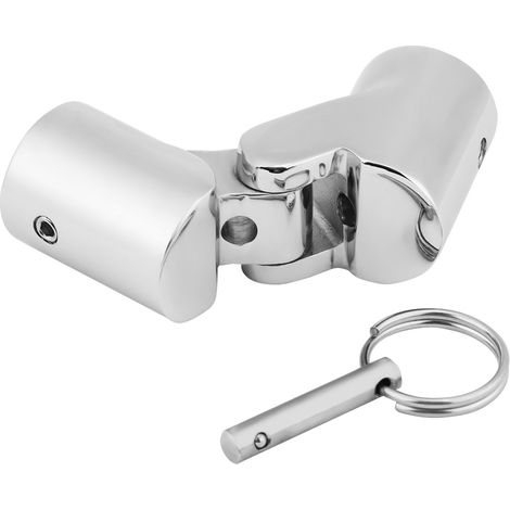 Raccord pivotant pliable en acier inoxydable marin pour tube tuyau, connecteur quincaillerie bateau, diamètre 22mm (1/5)