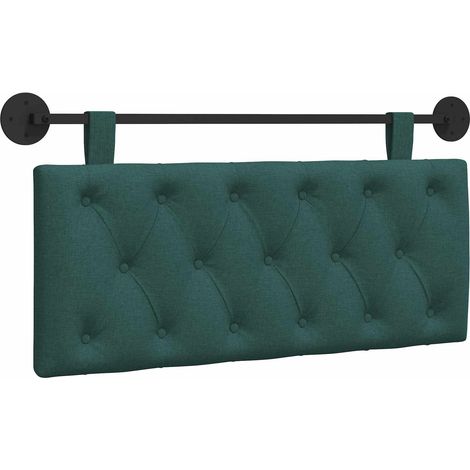 Testiera Testata del letto sospesa Verde Scuro Tessuto (1/5)