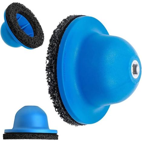 1pcs Meuleuse de moyeu de roue avec meule 150 mm, meuleuse à tête sphérique en carbure de silicium, meuleuse de roue pour le changement de pneus et le nettoyage des jantes
