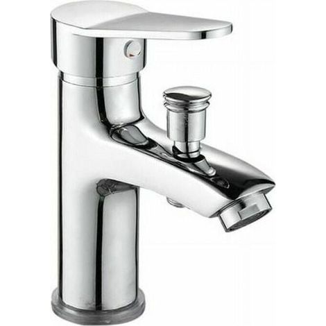 Mitigeur de baignoire monocommande en laiton – Finition chromée – Limiteur de température pour sécurité – Montage facile (1/5)