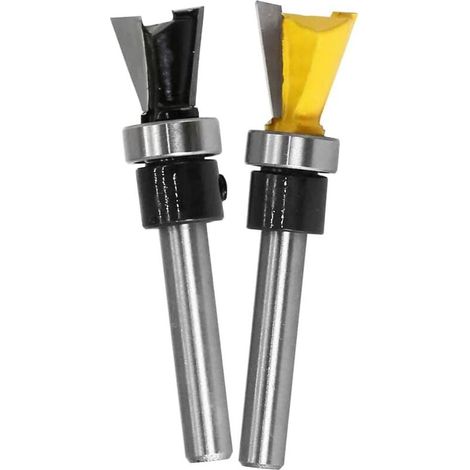 2PCS Foret queue d'aronde, tige 6,35mm, carbure YG8X, pour bois dur et tendre, menuiserie (1/5)