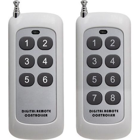 2PCS Télécommande sans fil RF 433 MHz Transmetteur pour portes de garage, lecteurs MP3 (1/4)