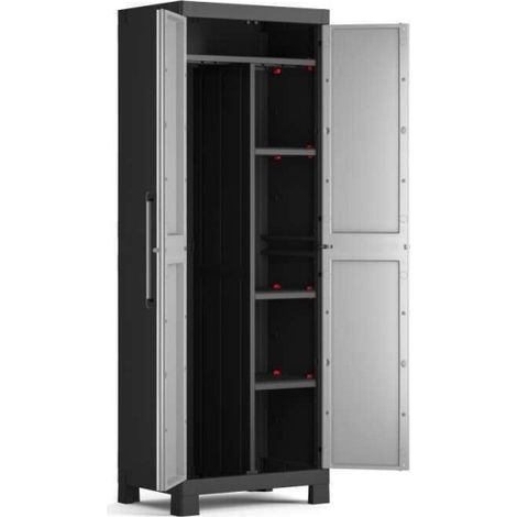 ARMADIO KETER PORTASCOPE DETROIT IN RESINA CM 65X45X182H IMPERMEABILE (1/4)