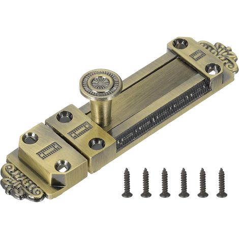Verrou À Coulisse Verrou De Porte Coulissant 4 Pouces Bronze (1/5)