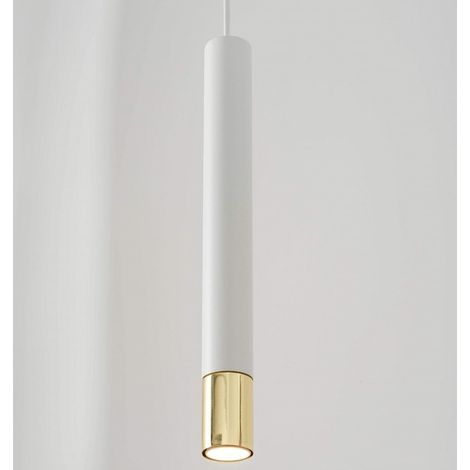 Suspension tube moderne blanc-or Sopel Grand GU10 mini (1/3)