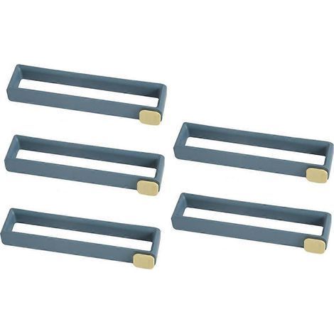 Porte-chaussons mural pour salle de bain, sans perçage, bleu foncé (1/5)