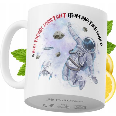 Tazza divertente e umoristica per assistente sanitario, ideale per caffè e tè, con grafica e testo divertenti. Perfetta per compleanni, onomastici e festività. Tazza premium per occasioni speciali, pe (1/5)