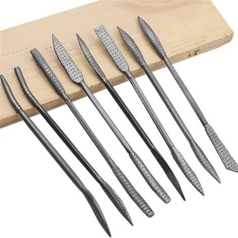 8 Pcs Outil De Sculpture Sur Pierre Burins, Outils À Découper En Acier Tungstène En Bois En Pierre Section Sculptée Carbure Outil Professionelle Artistique (1/5)