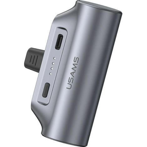 Powerbank USAMS PB79 Mini Tail Plug Portátil 3000mAh USB-C Gris (1/5)