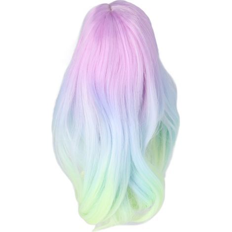 Perücke für BJD-Puppen, Farbverlauf, weiche und realistische Textur, für einen Kopfumfang von 21-24 cm, hohe Nachbildung. (1/5)