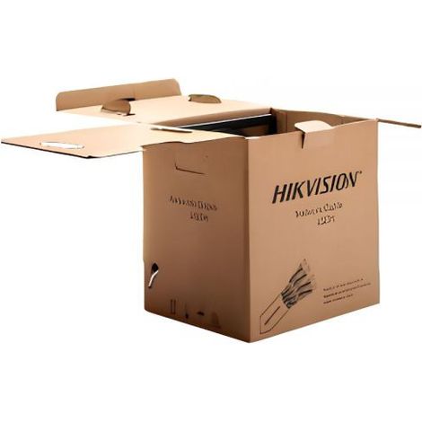 HIKVISION Cavo Ethernet Rete CCA 6 U/UTP LSZH Matassa RJ45 LAN Internet - DS-1LN6UEL3 100 Mt