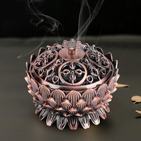 Brûleur d'encens - LLA® - Lotus - Exquise - Multicolore - Intérieur (1/4)