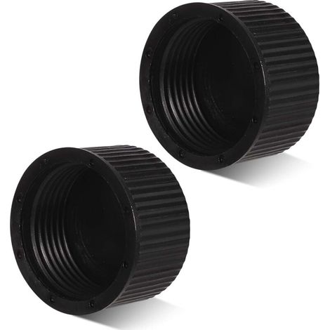 Tappo di scarico per filtro a sabbia, 2 pezzi, con 2 guarnizioni di tenuta, in plastica, per filtro piscina/spa Hayward (nero) (1/4)