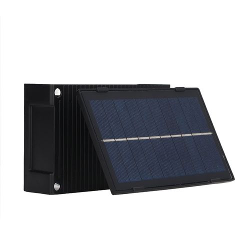 Applique murale solaire extérieure en ABS étanche IP65, 6 W, LED réglable, avec batterie, pour cour, lumière blanche (1/5)