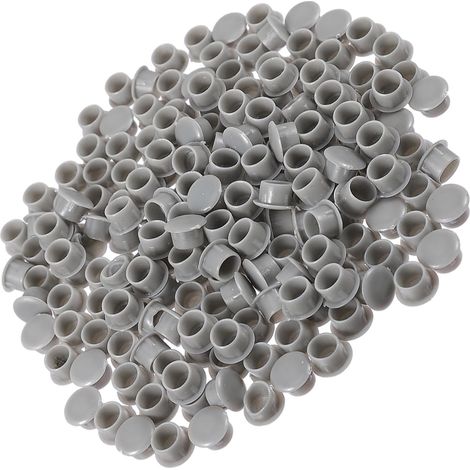 Bouchons ronds en plastique trous de porte d'armoire 10 mm PP (1/5)