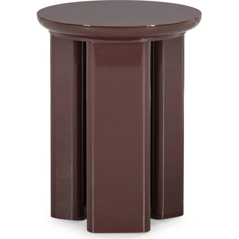 Table d'appoint rouge foncé brillant - Rouge foncé brillant (1/3)