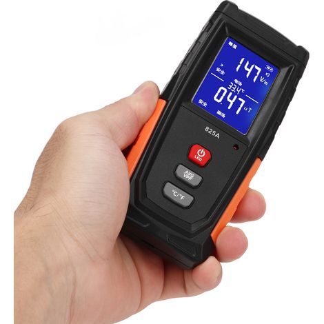 Détecteur de rayonnement électromagnétique portable, écran LCD couleur, mesureur de champ EMF numérique pour maison, bureau et voyage (1/5)