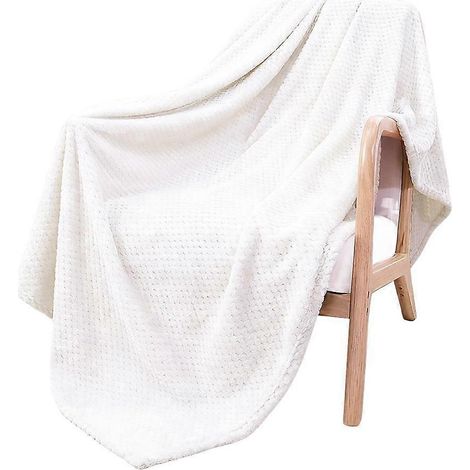 Plaid en polaire douce et moelleuse 100150cm corail pour canapé (1/5)
