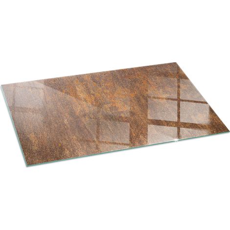 Elegante Hartglas Kaminbodenplatte Ofenglas Funkenschutzplatte für Kamin Hitzeschutz Schutzplatte Roststruktur als Hintergrund 120x60 cm