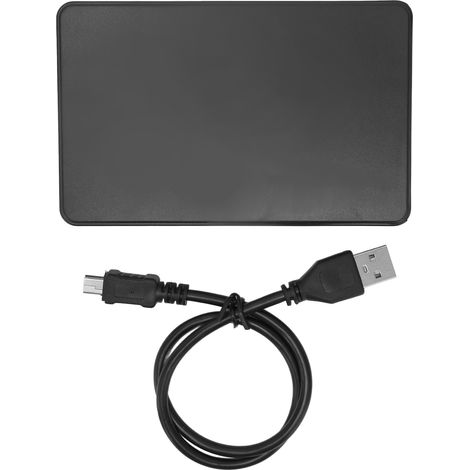 Boîtier disque dur externe 2.5 pouces USB 2.0 480Mbps, ABS, ultra-mince, à chaud, pour Windows Vista