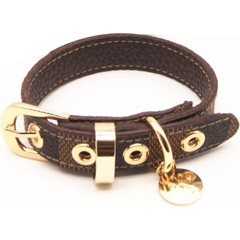Collier Pour Chien - Cuir Plein Grain - Réglable - Résistant À L'Eau - 4 Tailles Disponibles (1/5)
