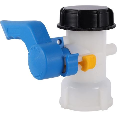 Adaptateur IBC 60 mm à 60mm Vanne Cuve 1000l Plastique, Raccord Cuve 1000 litres pour Reservoir Eau de Pluie,Conteneur (1/5)