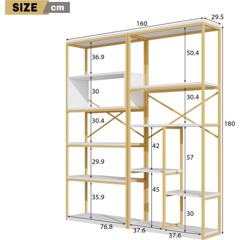 Polsterbett aus MDF in Weiß 160 x 29.5 x 180 cm HOMAIRE (1/5)