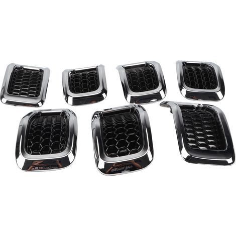 Frontgrillabdeckung 68303626AA, 7-teilig, Stoßstangen-Motorhauben-Lüftungseinsatz für Cherokee 2014 bis 2018 (1/5)