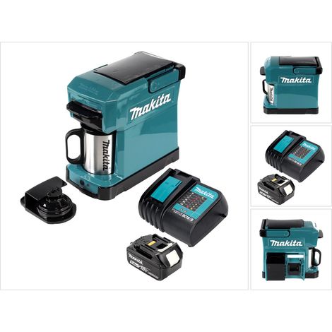 Makita DCM 501 RT Kaffeemaschine Akku betrieben, tragbar + 1x 5,0 Ah Akku & Ladegerät