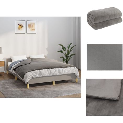 Decken - Living Gewichtsdecke mit Bezug Grau 150x200 cm 7 kg Stoff (1/5)