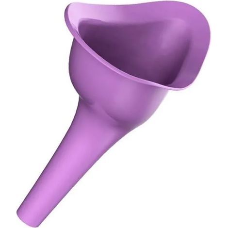 Urinoir Portable Femme - Entonnoir Urine Debout en Silicone Pliaible Réutilisable - Pour Voyages et Activités Extérieures - 1 Pièce (1/5)