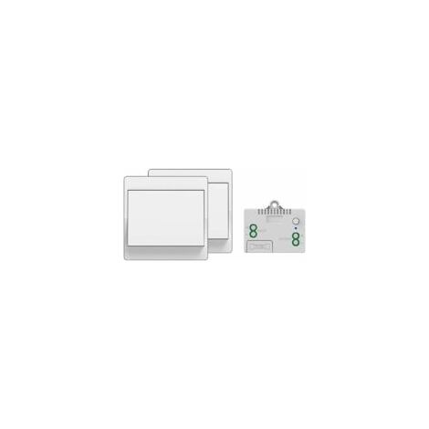 Interrupteur sans fil auto-alimenté – Étanche pour salles de bains – Installation facile sans câblage – Compatible avec toutes les ampoules