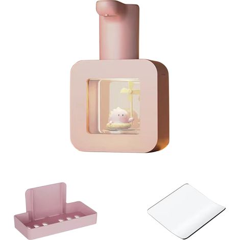 Distributeur de savon automatique sans contact pour enfants, mural, en mousse, induction automatique, rechargeable, pour salle de bain (1/5)