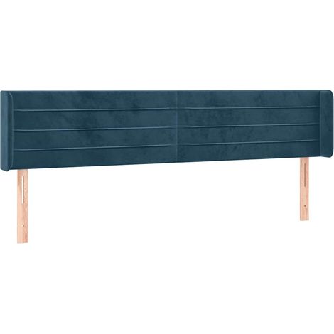 Maison Exclusive - Cabecero de terciopelo azul oscuro 183x16x78/8 (1/5)