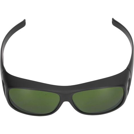 Lunettes de protection soudure légères anti-rayures, verre vert clair IR3.0, résistantes aux UV et chocs, idéales électrosoudure. (1/5)