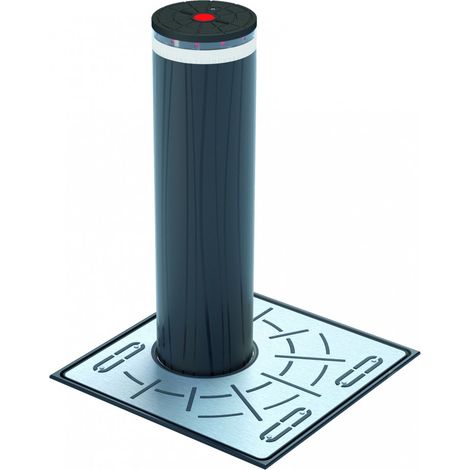 Js48 Ha Efo H1000Mm Acier Peint Ral7021 Avec Led Et Cylindre. FAAC