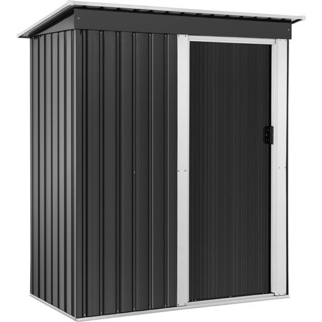 Abri de jardin en métal - Uniprodo - Dimensions : 163 x 181 x 89 cm - Dimensions de la porte : L63 x H163 cm (1/5)
