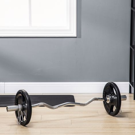 Disques de musculation SPORTNOW, lot de 2, 10 kg par disque, trois poignées, revêtement en caoutchouc protecteur de sol, métal