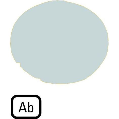 Verrine pour boutons-poussoirs plate blanche AB EATON M22-XDL-W-D4