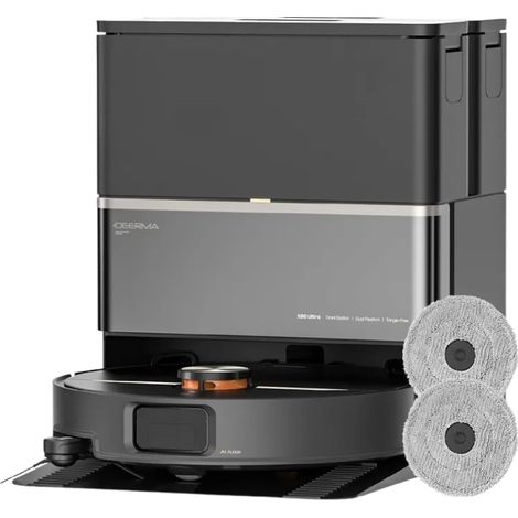 Deerma X80 Ultra com função de esfregamento, 23 000 Pa, 3 L - Aspirador robô