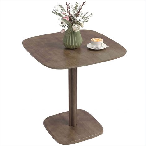 Table de salle à manger carrée en bois d'hévéa pour 4 personnes (1/5)