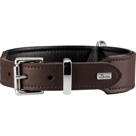 Halsband Basic 60 nickel braun/ schwarz