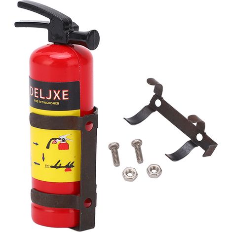 Extincteur Miniature Léger pour Voiture RC, Accessoire Décoratif avec Détails Réalistes et Éclairage Vif - Rouge (1/5)