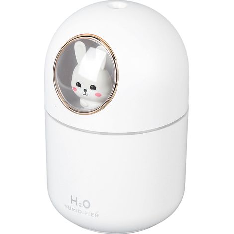 Humidificateur et diffuseur d'arômes, alimentation USB, capacité de 300 ml, arrêt automatique, décoration pour chambres et bureaux, White Rabbit (1/5)