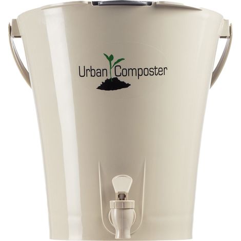 GARANTIA URBAN City Bokashi Komposter 8 Liter sandbeige / grau (1/5)