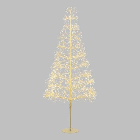 Arbre Conique Riche RICH Blanc H180cm 2100 MicroLED FlashLED avec Rameaux de Led 5m+Ø80xH180cm Lotti (1/5)