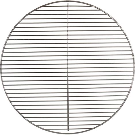 Rundes Grillnetz aus Edelstahl, Feuerstelle für den Außenbereich zum Kochen von Tee, Grillnetz, 49 x 49 cm